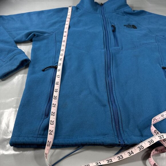 North Face Full Zip Fleece Jacket Mens Classic Half Dome Long Sleeve Vintage - Picture 12 of 16